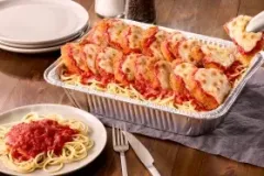 Chicken Parmigiana with Pasta (Linguini or Penne) $47.95
