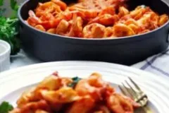 Angry Tri-Color Tortellini & Shrimp $49.95
